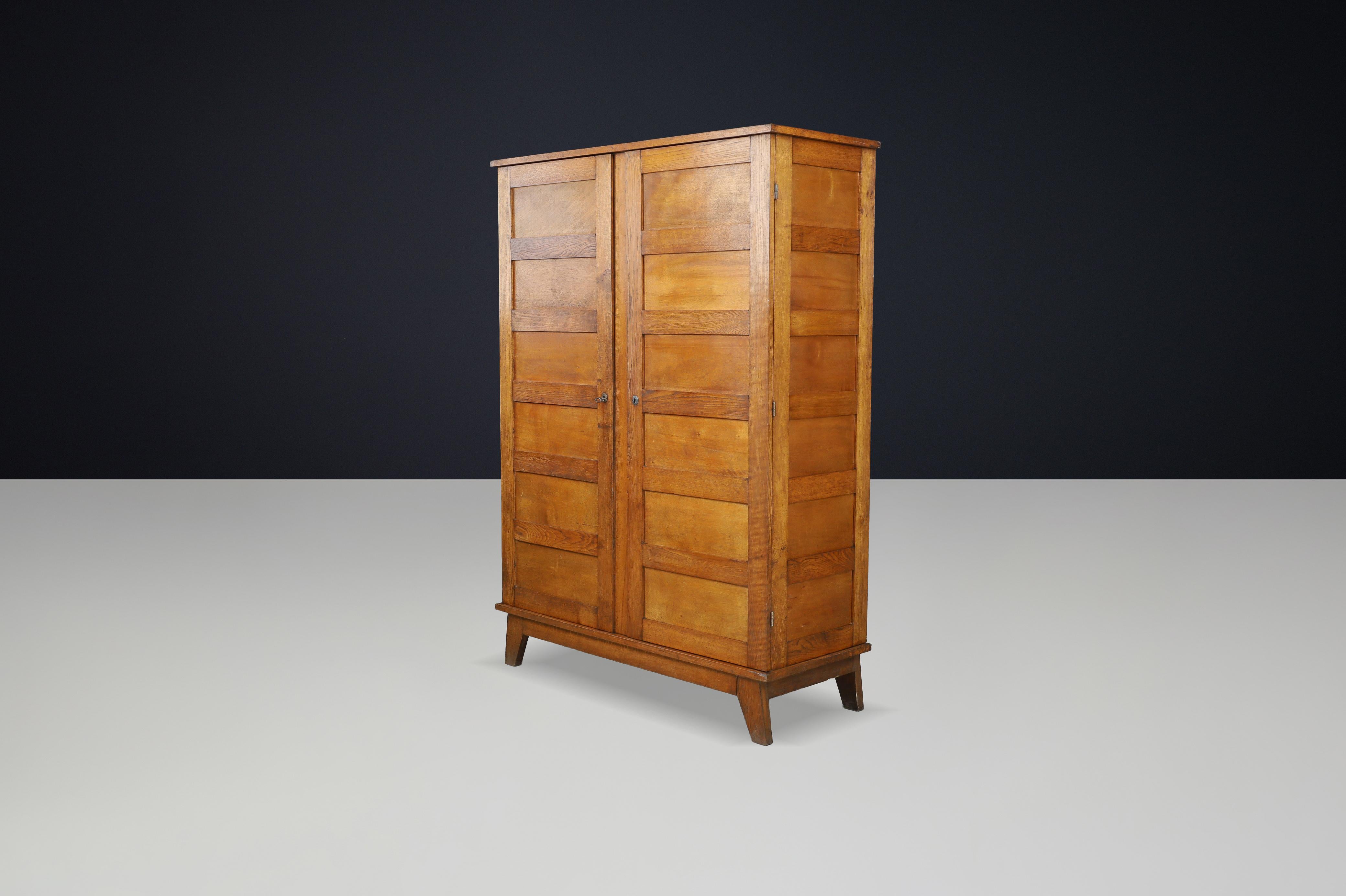 Armoire in Oak Oak di René Gabriel modello S154 per il 