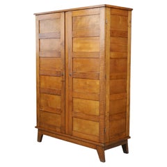 René Gabriel Oak Armoire Model S154 for “Service des Constructions Provisoires”