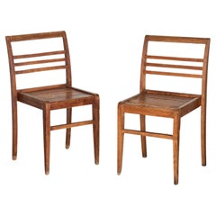 Chaise en chêne René Gabriel