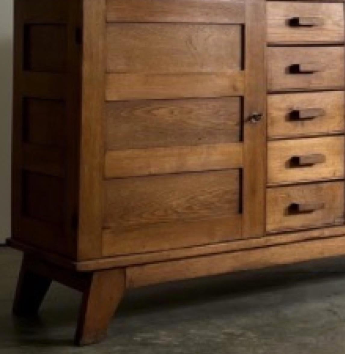 Rene Gabriel Oak Sideboard In Good Condition In Los Angeles, CA