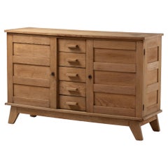 René Gabriel Oak Sideboard, Frankreich, 1940er Jahre
