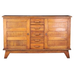 Buffet en chêne patiné René Gabriel, France, années 1940