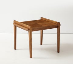 Tavolino in quercia Rare Form di René Gabriel, Francia, 1945 circa