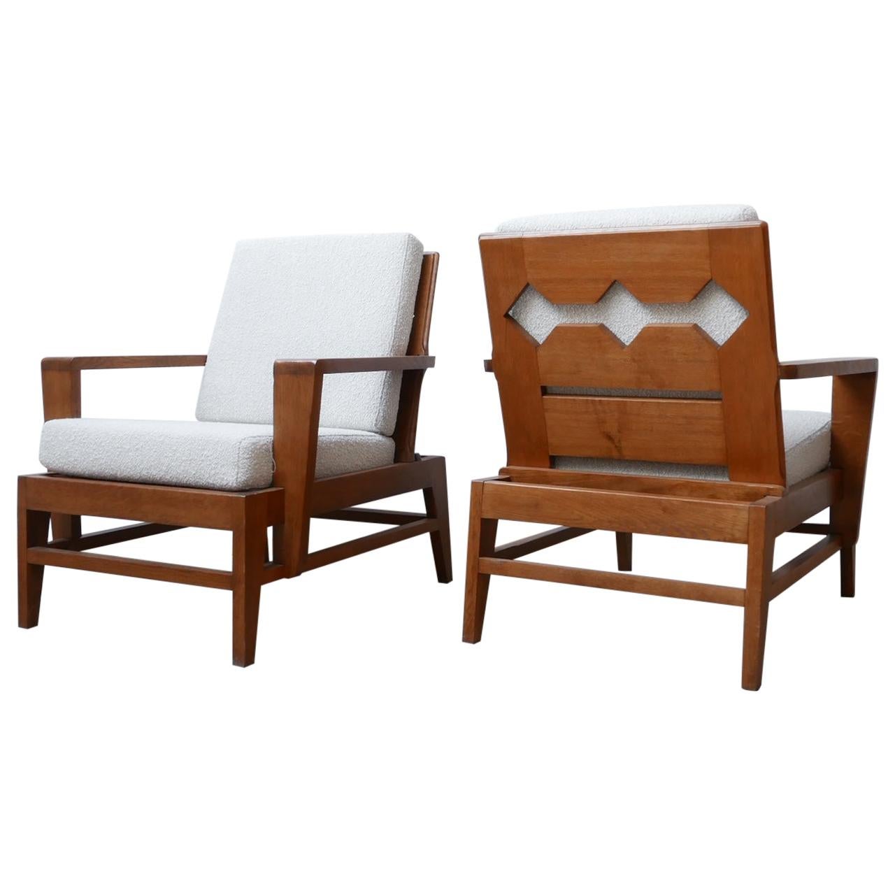 René Gabriel Re-Construction French Midcentury Armchairs