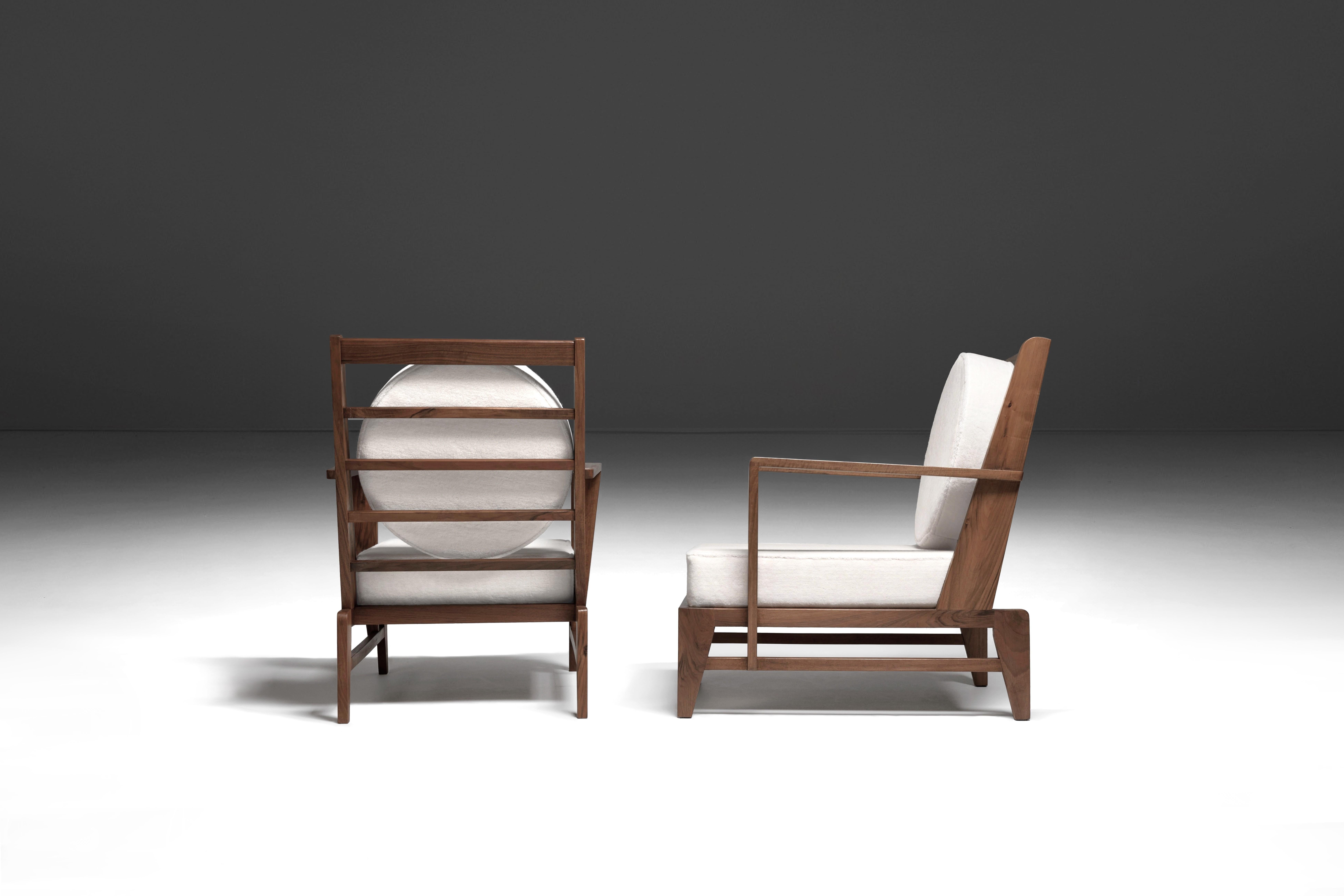 Sillones René Gabriel Reconstrucción Francesa Mediados de Siglo en Bueno estado para la venta en ŁÓDŹ, PL