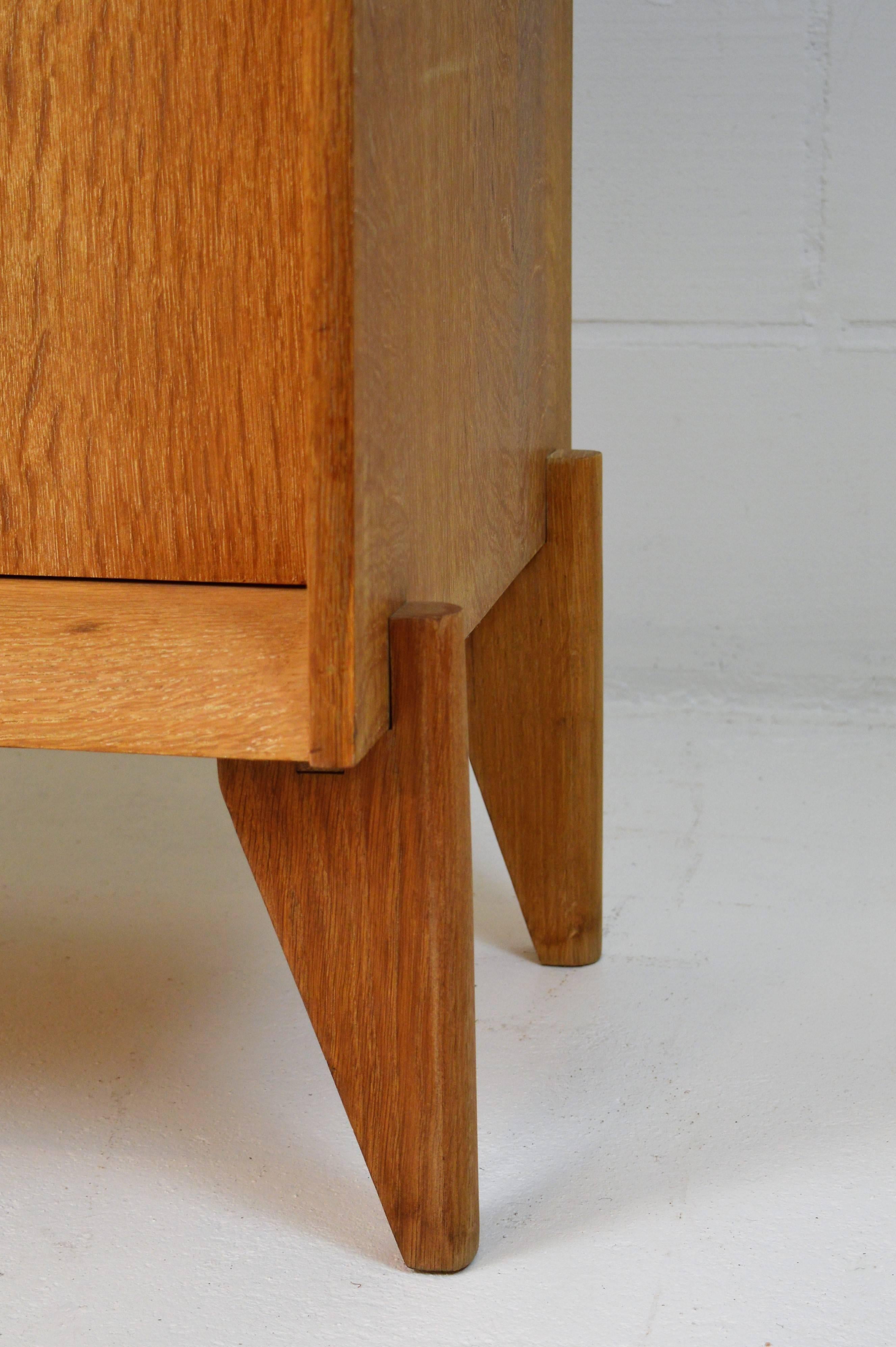 Rene Gabriel Secretary Desk in Oak, 1950s 5