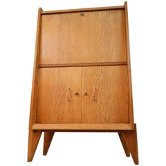 Rene Gabriel Secretary Desk in Oak, 1950s