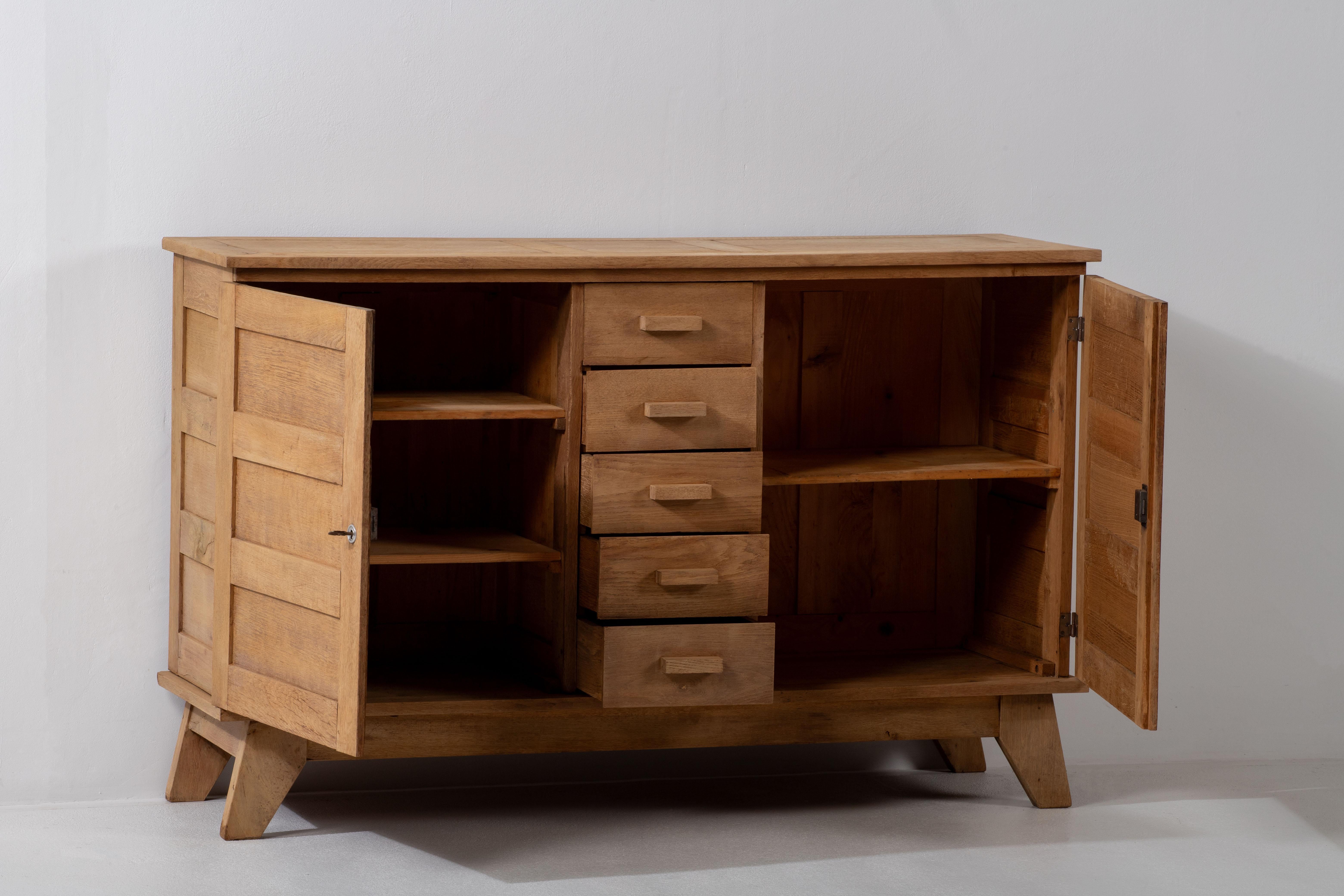 Mid-Century Modern René Gabriel Sideboard Credenza, France, 1940