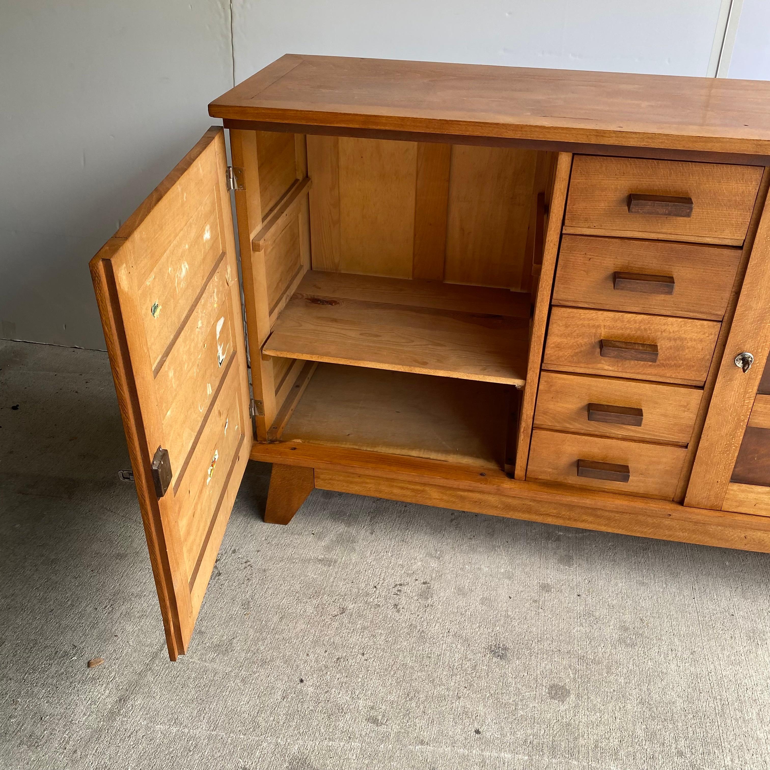 Mid-Century Modern Rene Gabriel Sideboard or Commode, France, 1940's