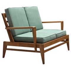 René Gabriel Extremely Rare Sofa in Solid Oak