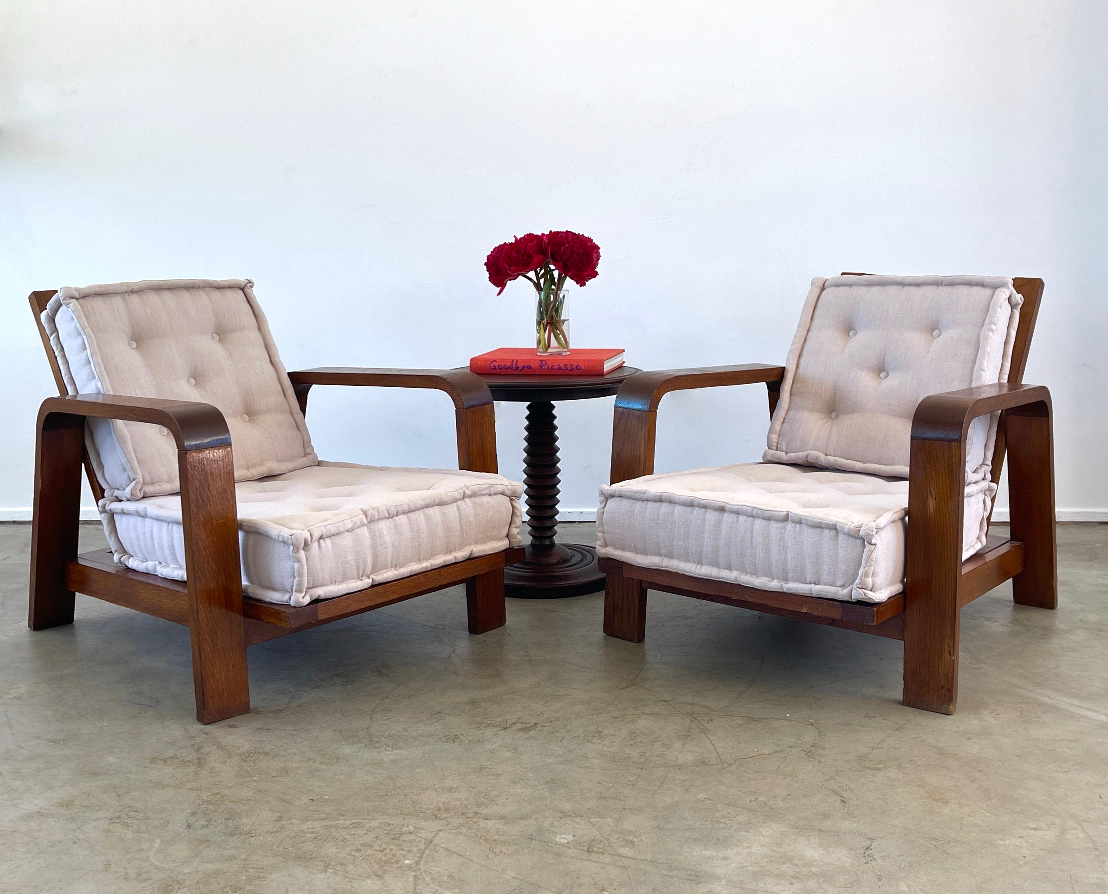 French Rene Gabriel Style Armchairs