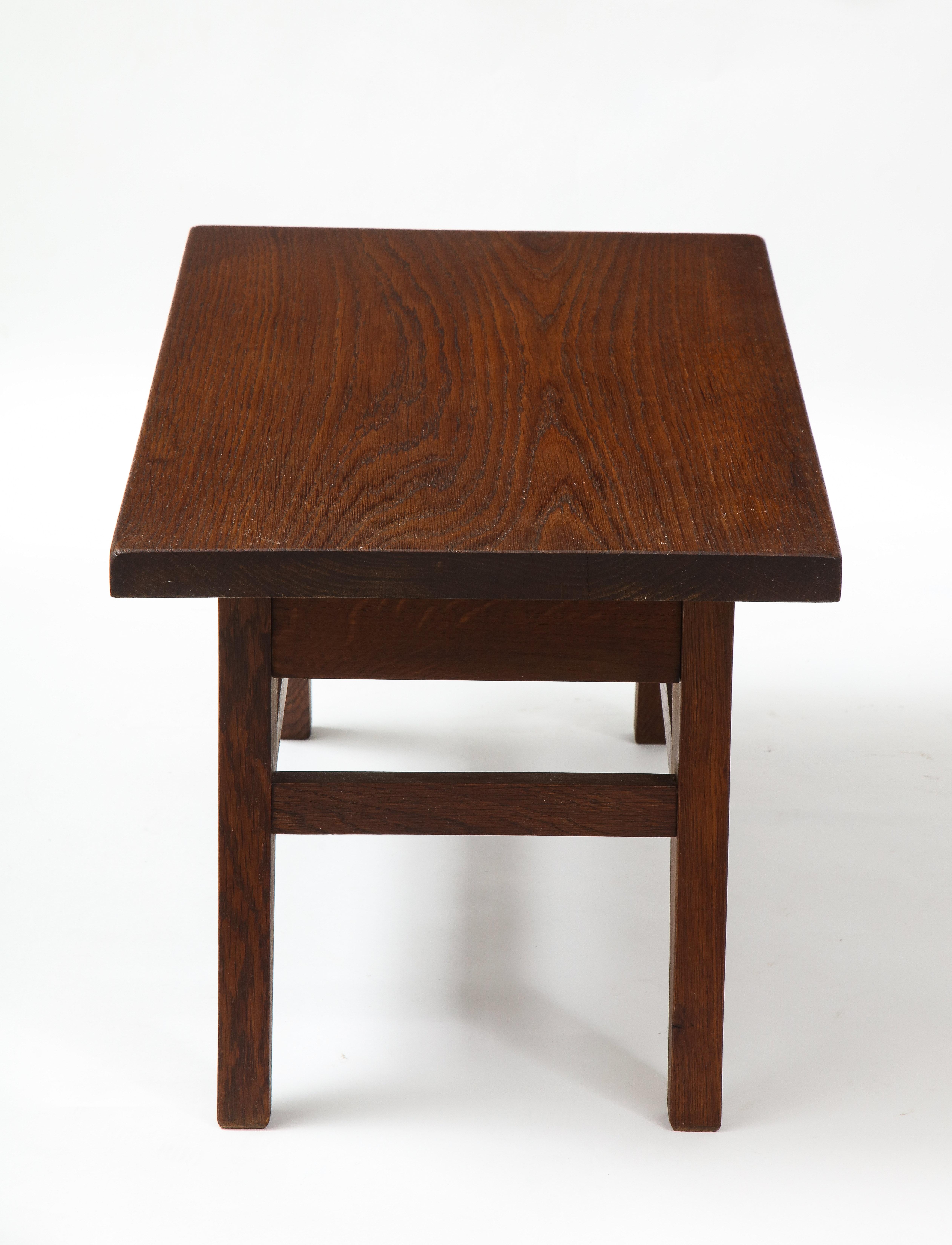 René Gabriel Style Low Table Stool, France, c. 1950-60 1