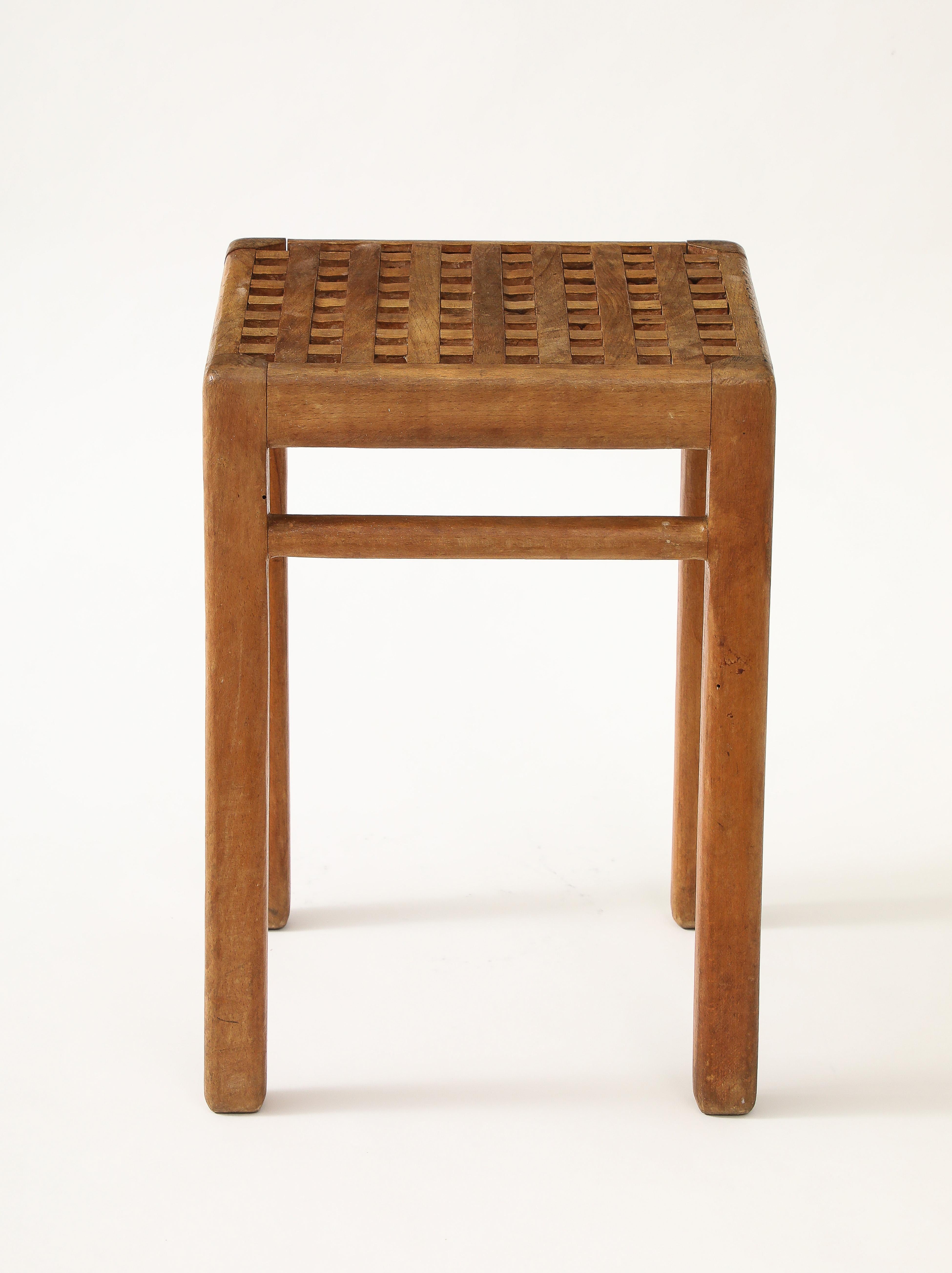 Mesa/taburete René Gabriel, Francia, c. 1940.