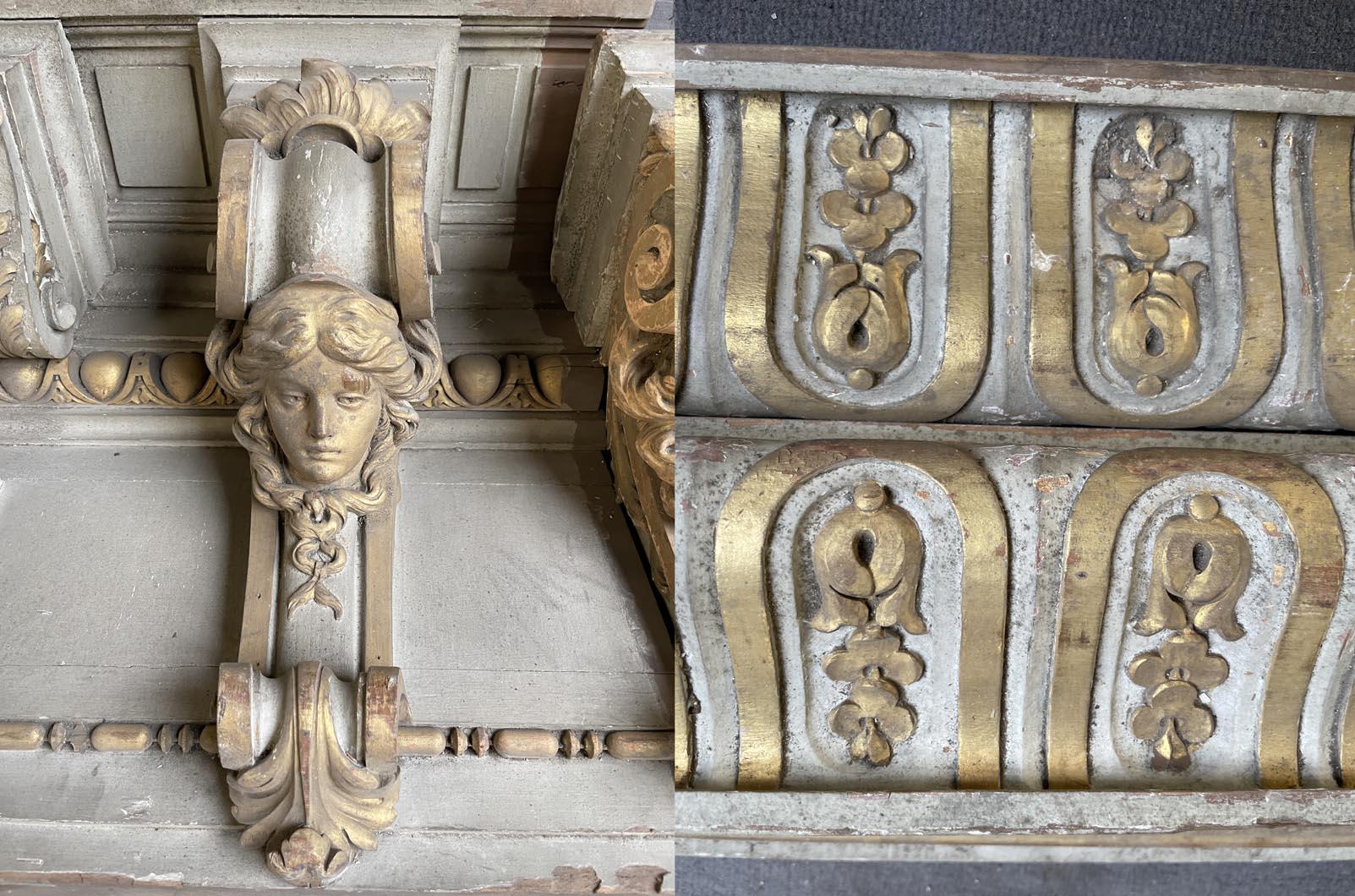 René Gaillard (architect), Aimé Octobre (sculptor), Regency-Style Painted For Sale 10