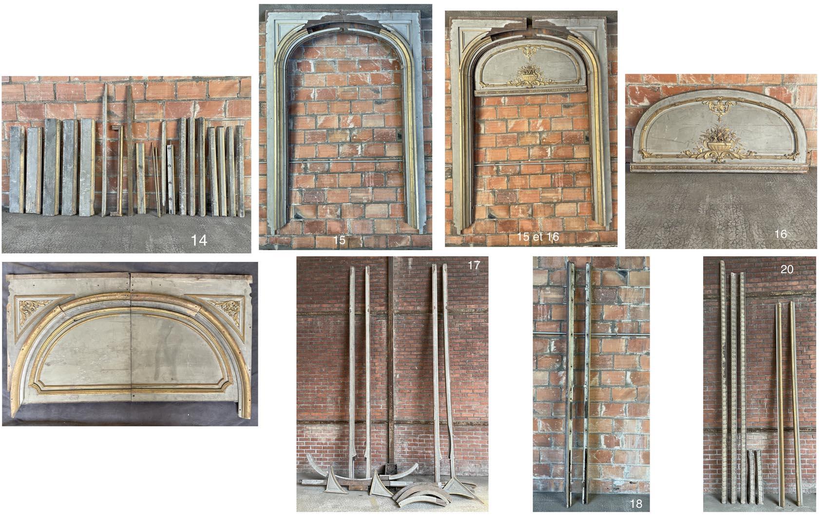 French René Gaillard (architect), Aimé Octobre (sculptor), Regency-Style Painted For Sale
