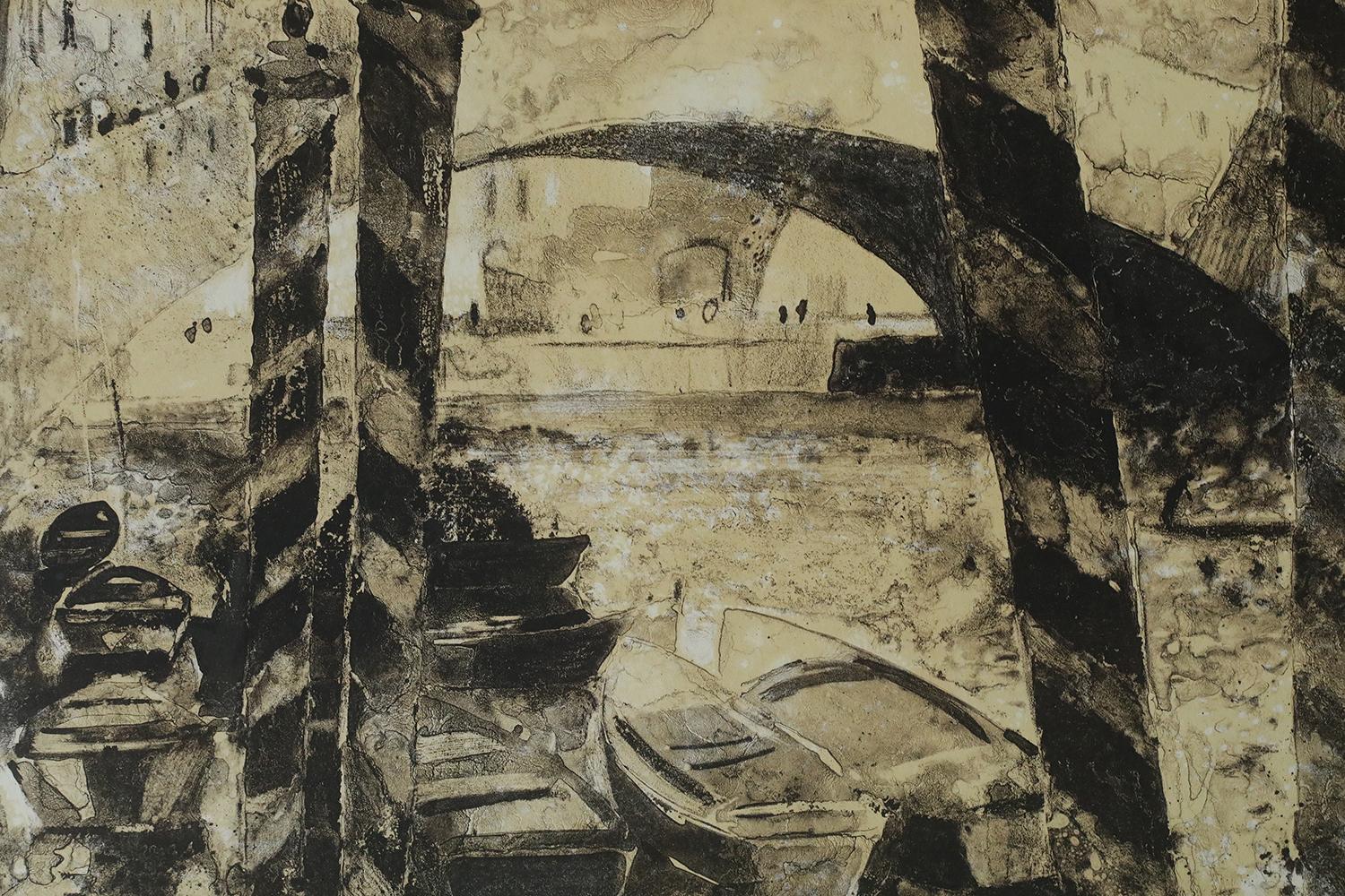 René Genis, Litografía sobre papel BFK Rives, década de 1970 finales del siglo XX en venta