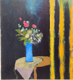 "Bouquet Au Rideau Jaune" : Bouquet with Yellow Curtain