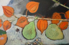 "Fruits Fleurs Et Vase Blanc" / Frutti, fiori e vaso bianco