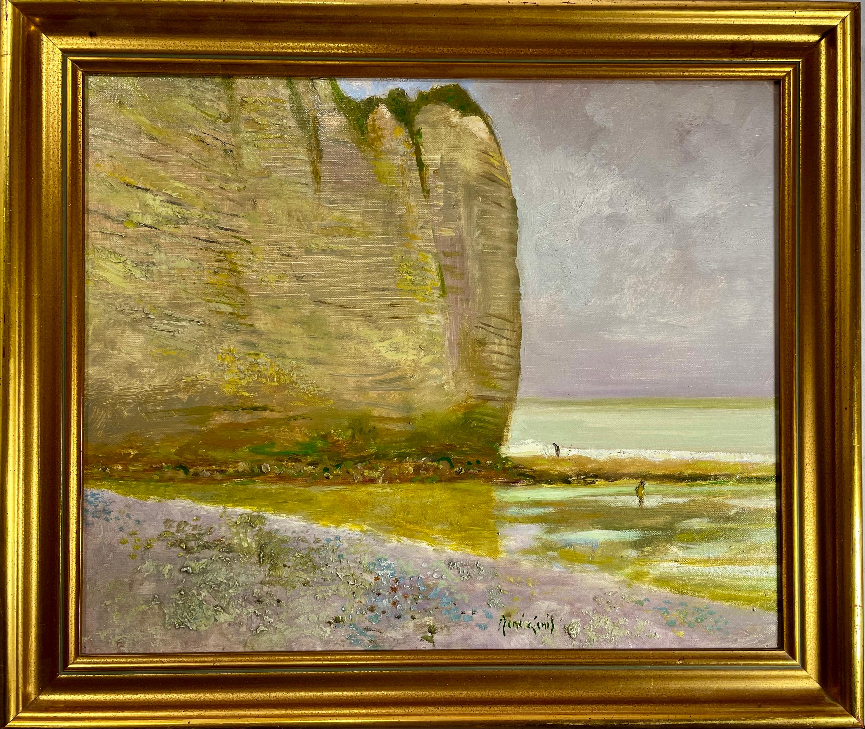 « Les Falaise Normandes » (Les Cliffs Of Normand) - Painting de René Genis