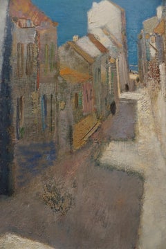 Rue vars la mar, Nazaré / Road to the sea, Nazaré, Portugal