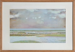 Beachscape Watercolor on Laid Paper by Rene Genis