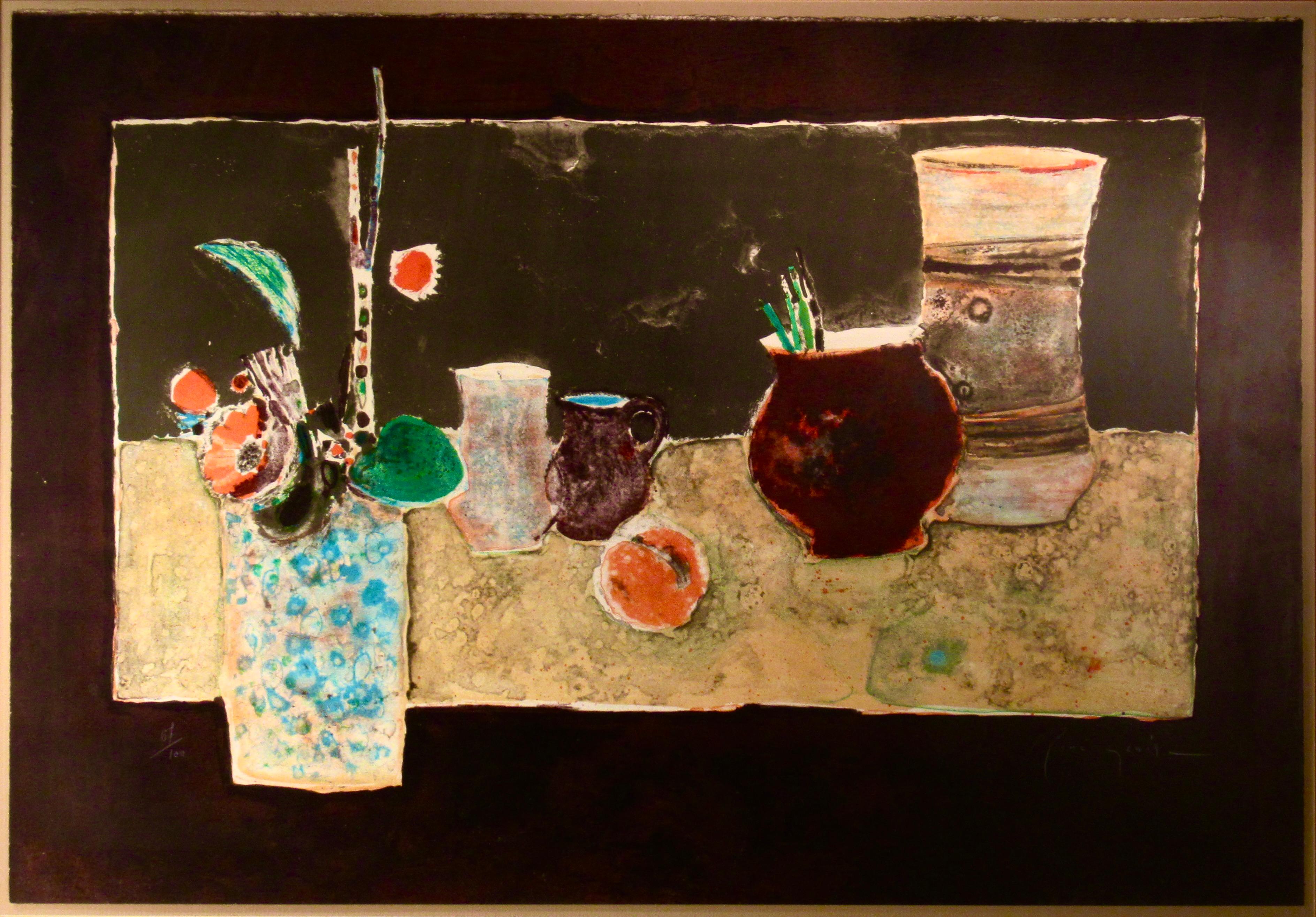 Nature Morte aux Vases - Print di René Genis