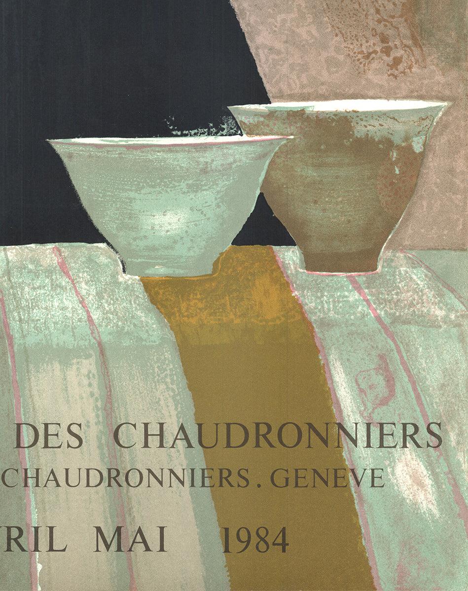 Rene Genis 'Galerie Des Chaudronniers' 1984- Lithograph For Sale 1
