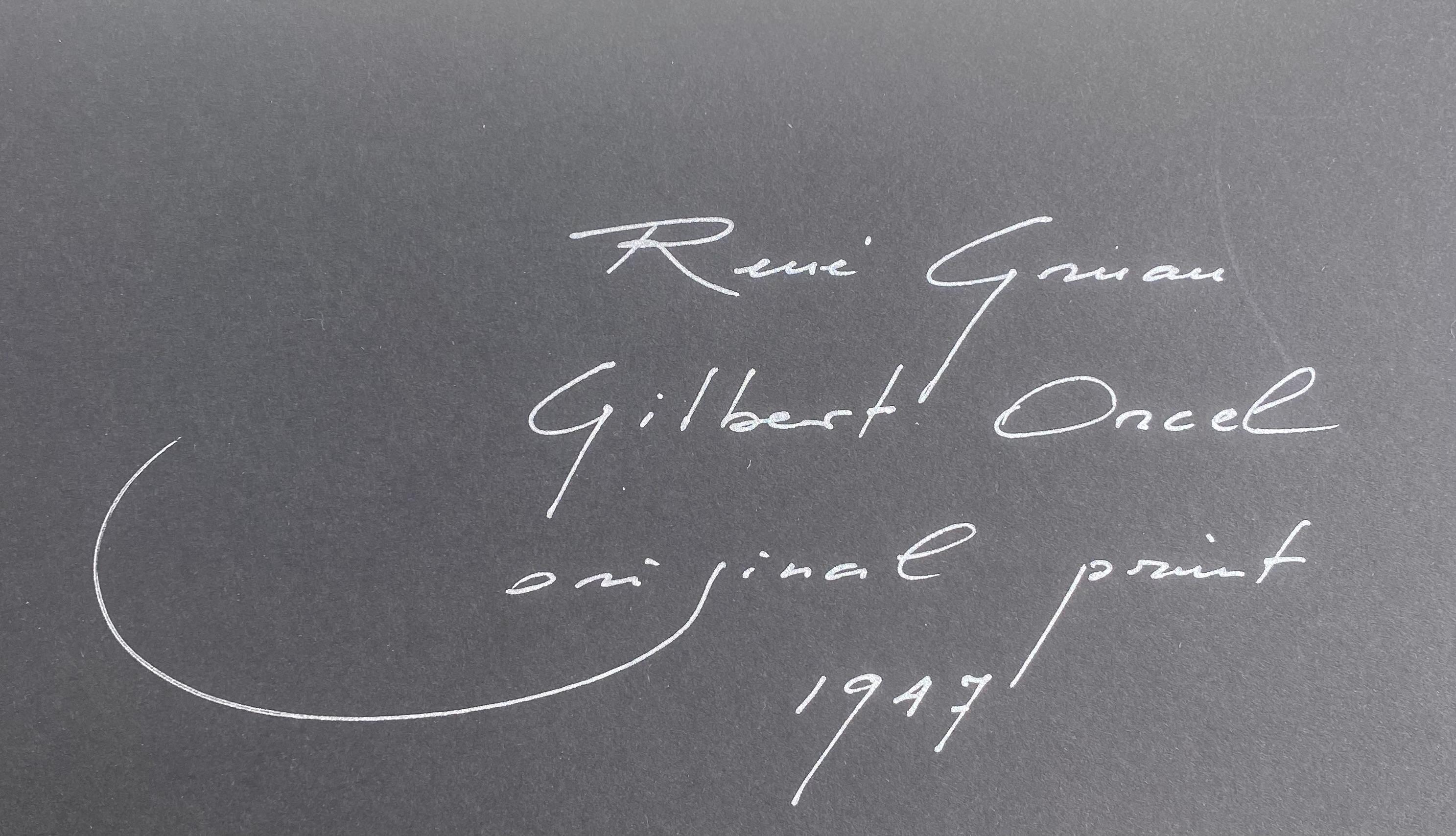 René Grau, Fashion Illustration for Gilbert Orcel, 1947 1