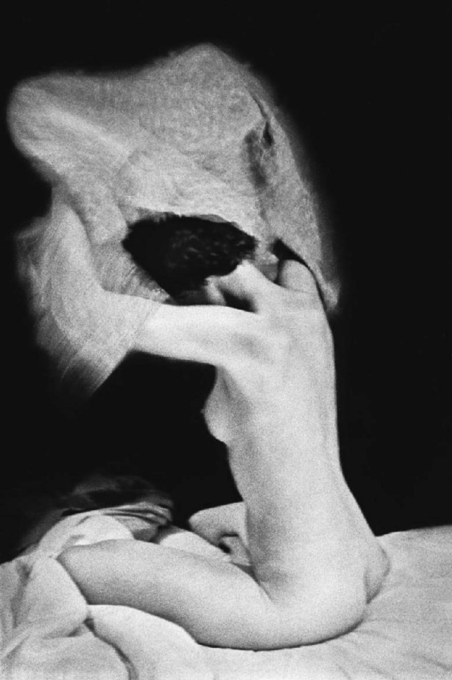 Old erotic b&w photo