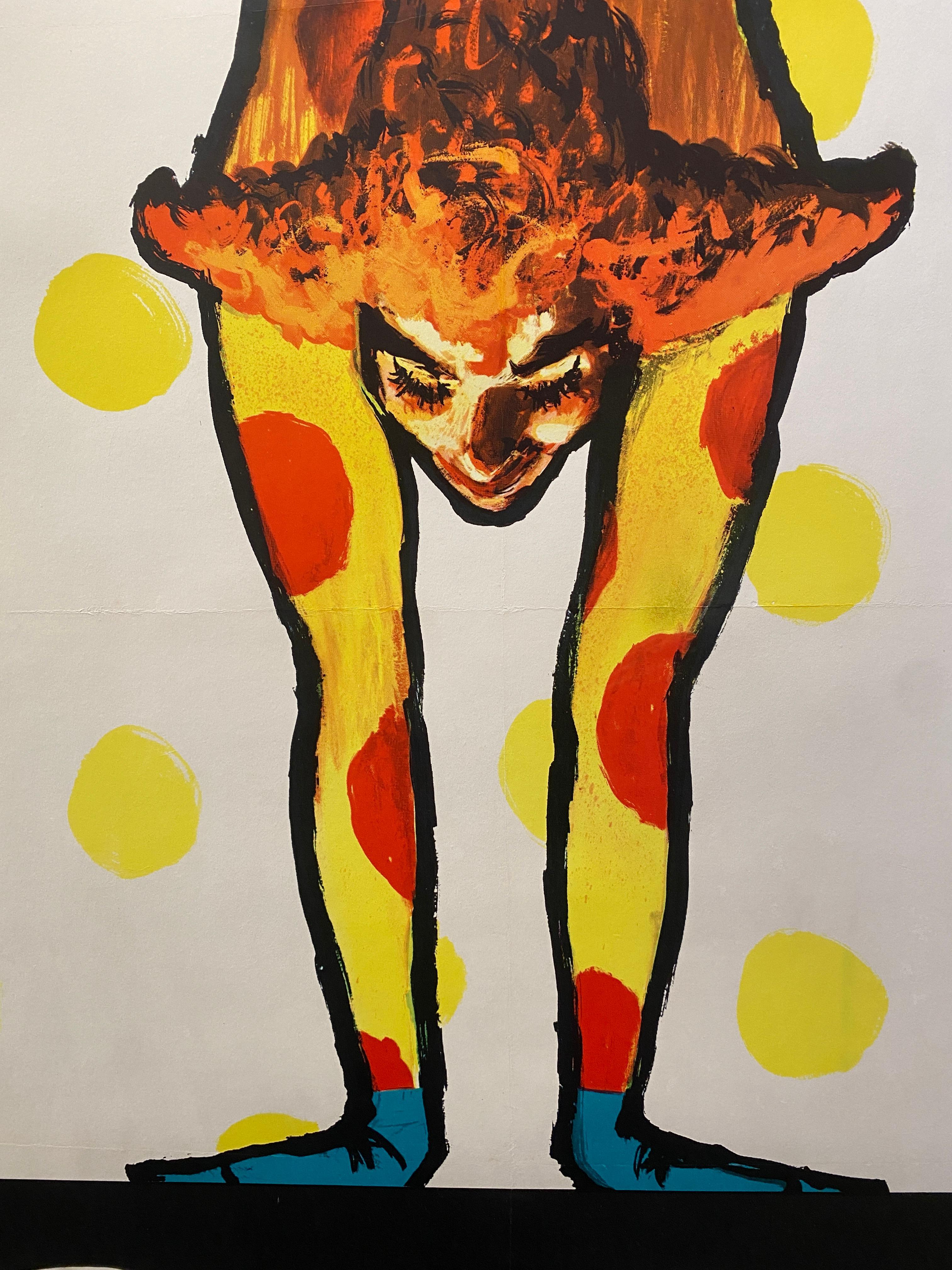 Original-Vintage-Poster, Werbung, „Bemberg“, von Rene Gruau, um 1970 im Angebot 3