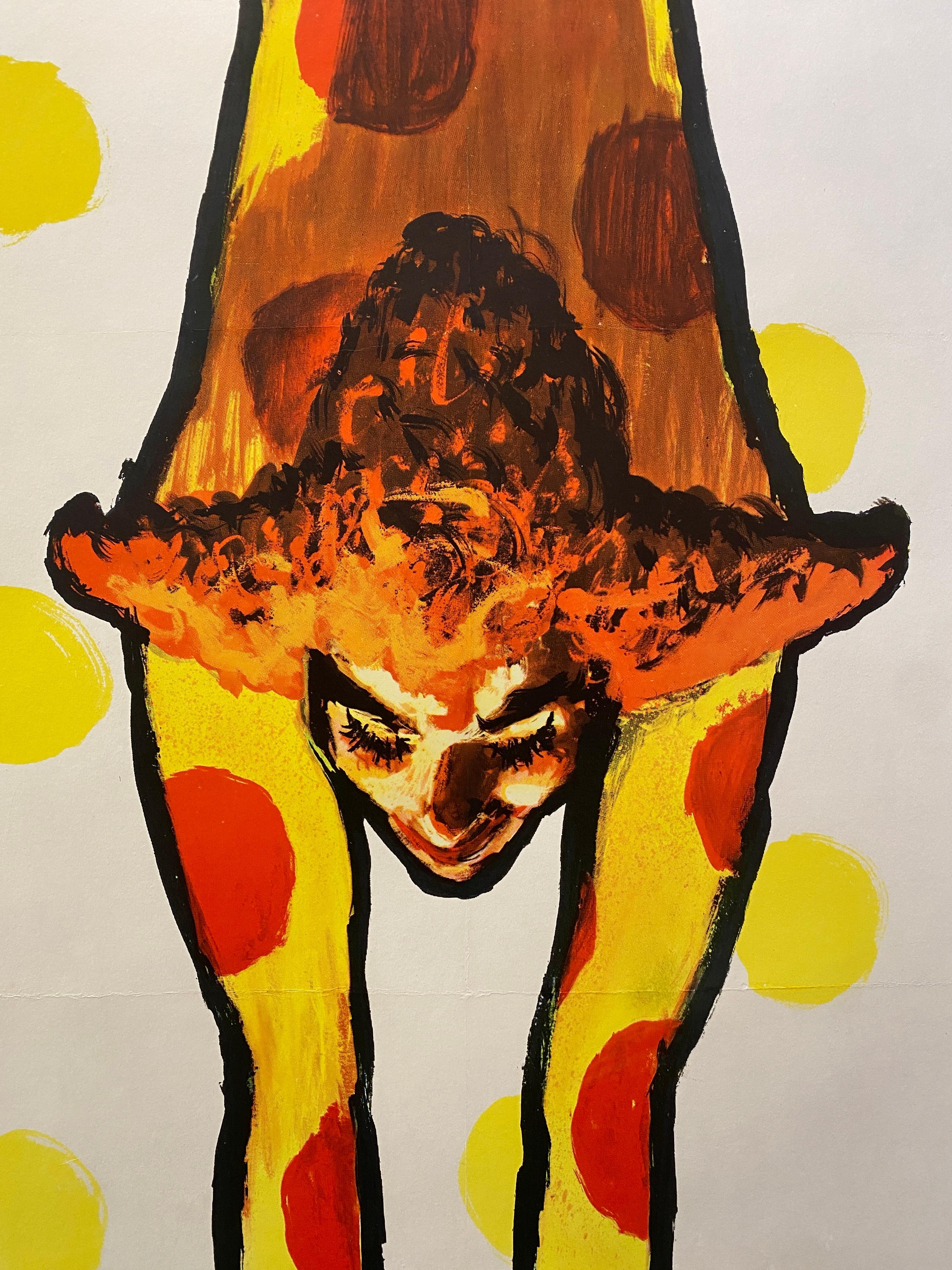 Original-Vintage-Poster, Werbung, „Bemberg“, von Rene Gruau, um 1970 (Moderne der Mitte des Jahrhunderts) im Angebot