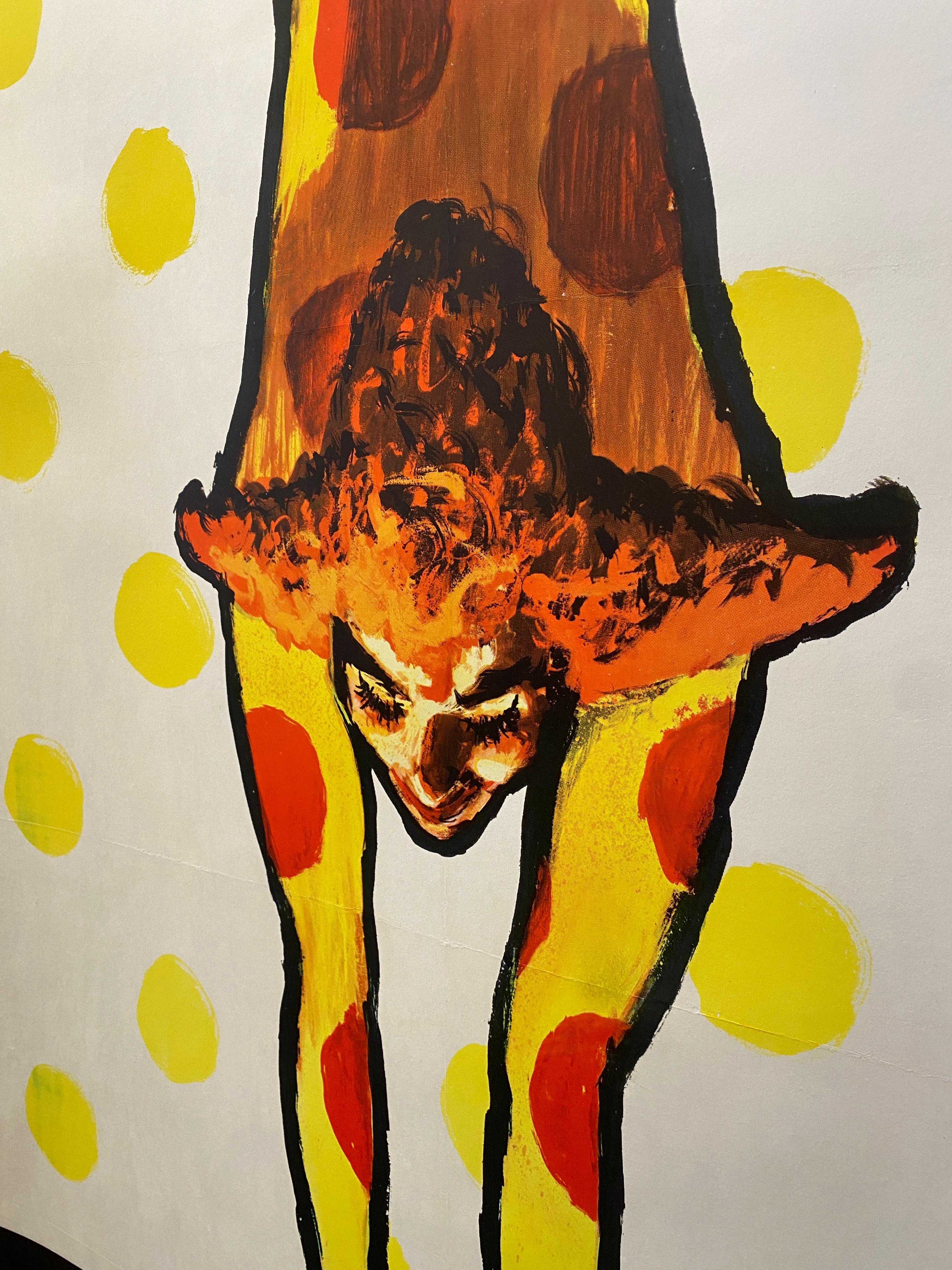 Original-Vintage-Poster, Werbung, „Bemberg“, von Rene Gruau, um 1970 (Ende des 20. Jahrhunderts) im Angebot