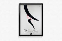 1992 original poster by René Gruau for the Centre de l'Affiche exhibition