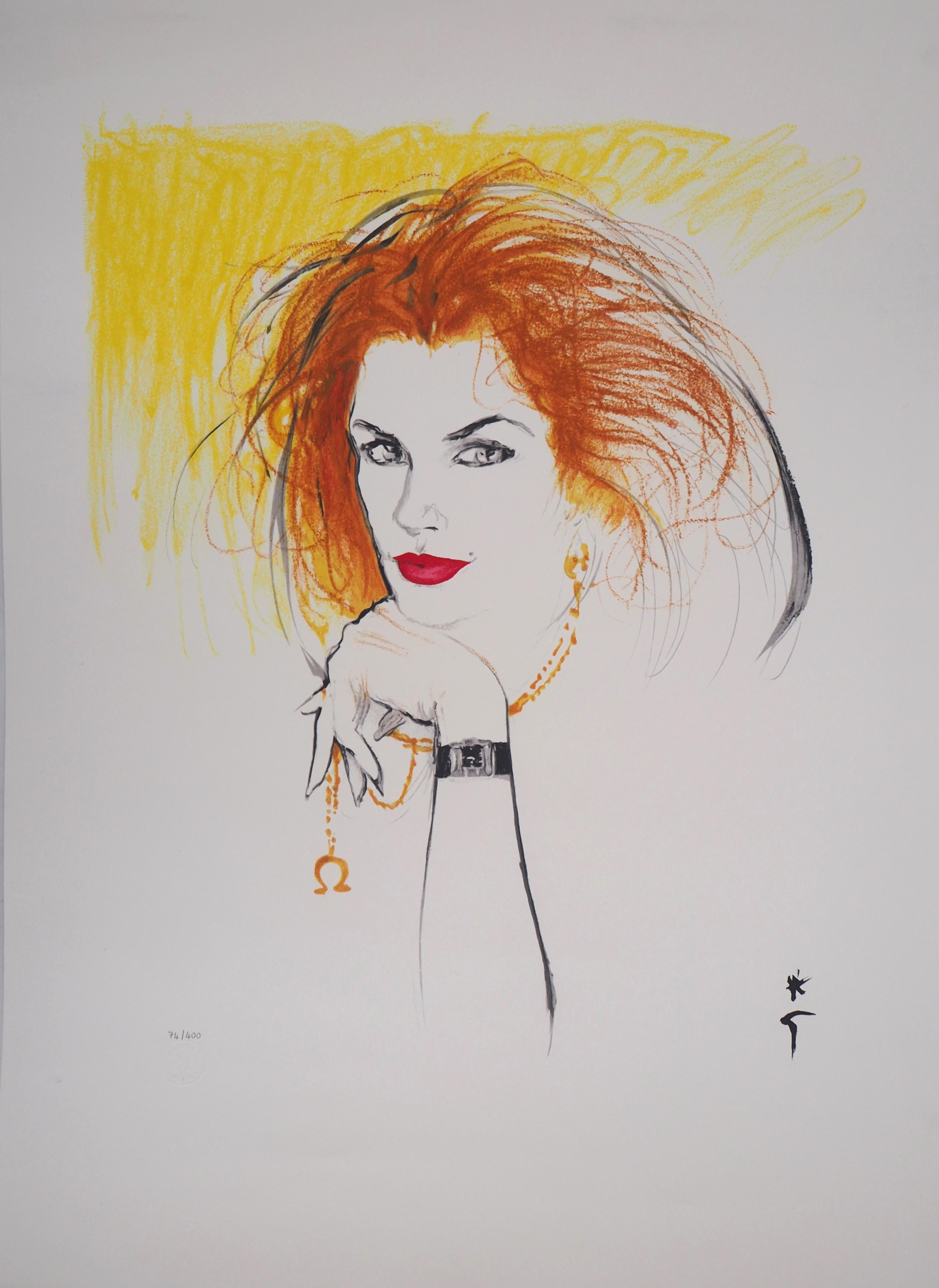 Cindy Crawford, Super Model - Original lithograph (Mourlot)