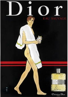 Dior Eau Sauvage Perfume poster By René Gruau
