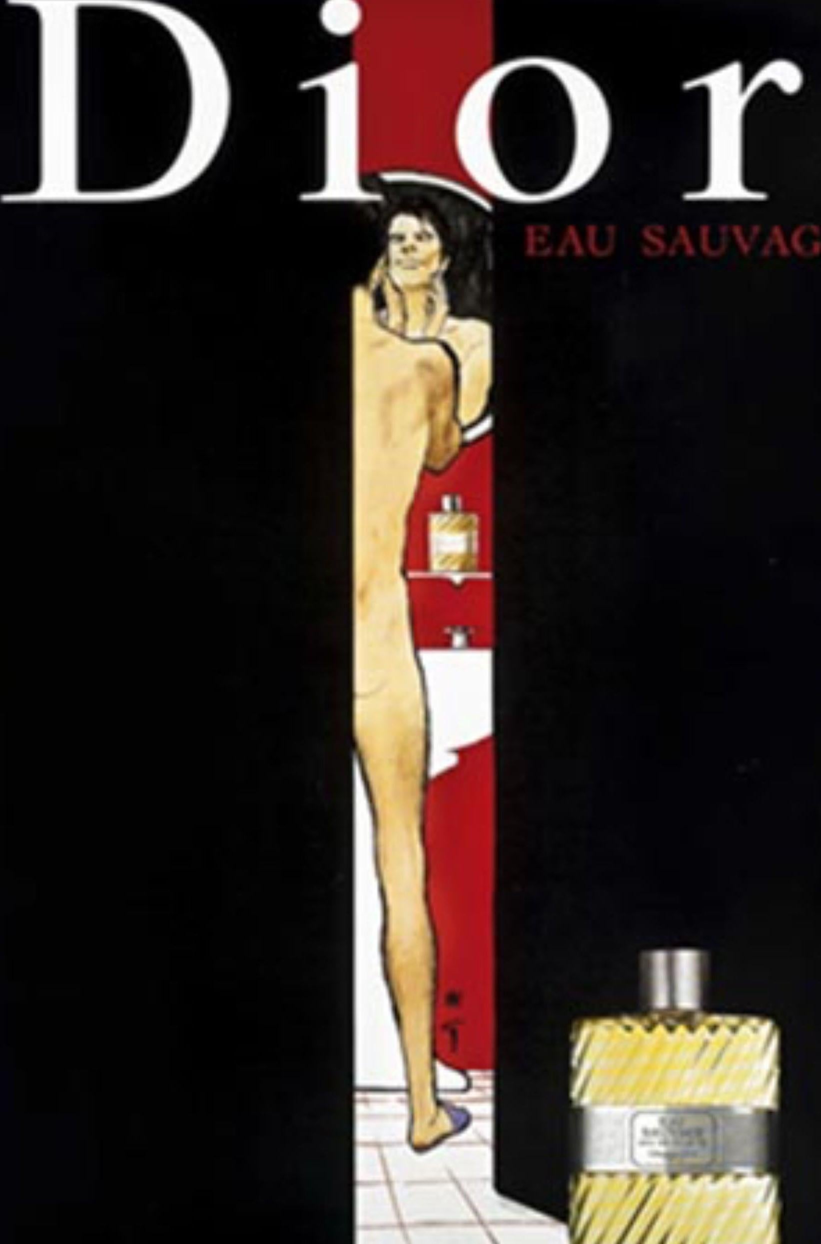 Dior Perfume Eau Sauvage By René Gruau For Sale 1