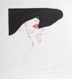 Esquisse de Brigit, Signed Lithograph by Rene Gruau