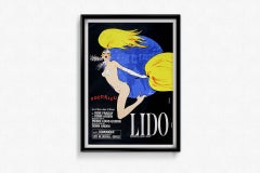 Gruau's 1980 original poster for "Lido Cocorico" - Cabaret - La Fête des Fêtes
