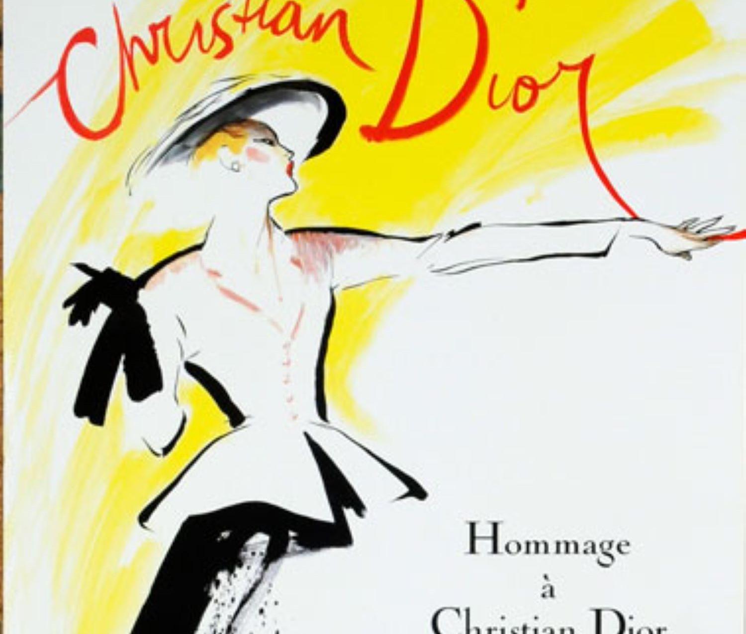 Hommage a Christian Dior By René Gruau For Sale 3