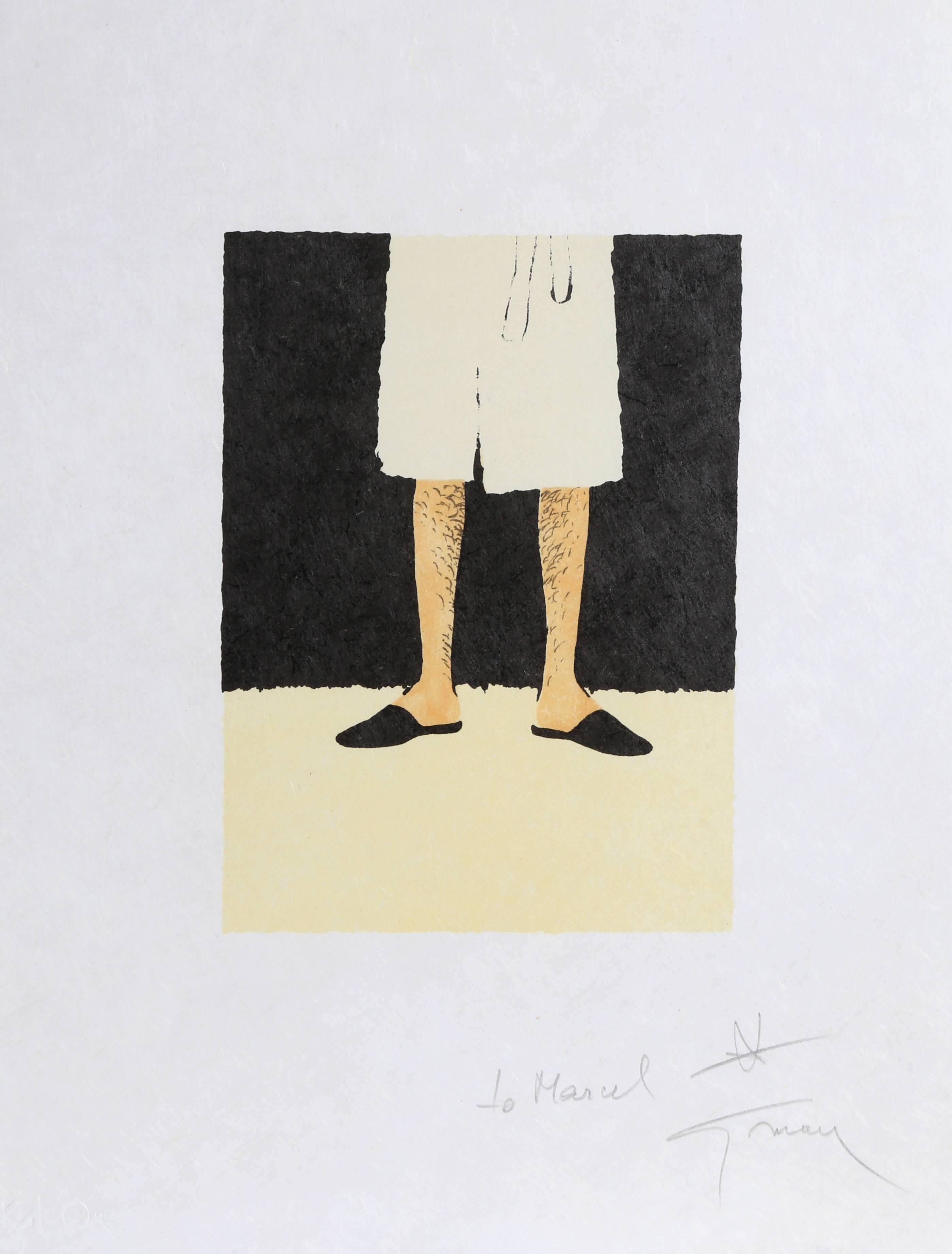 René Gruau Figurative Print - Legs, Signed Lithograph by Rene Gruau