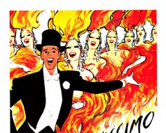 Original Bravissimo Lido Paris Cabaret vintage Plakat kleinformatig Plakat