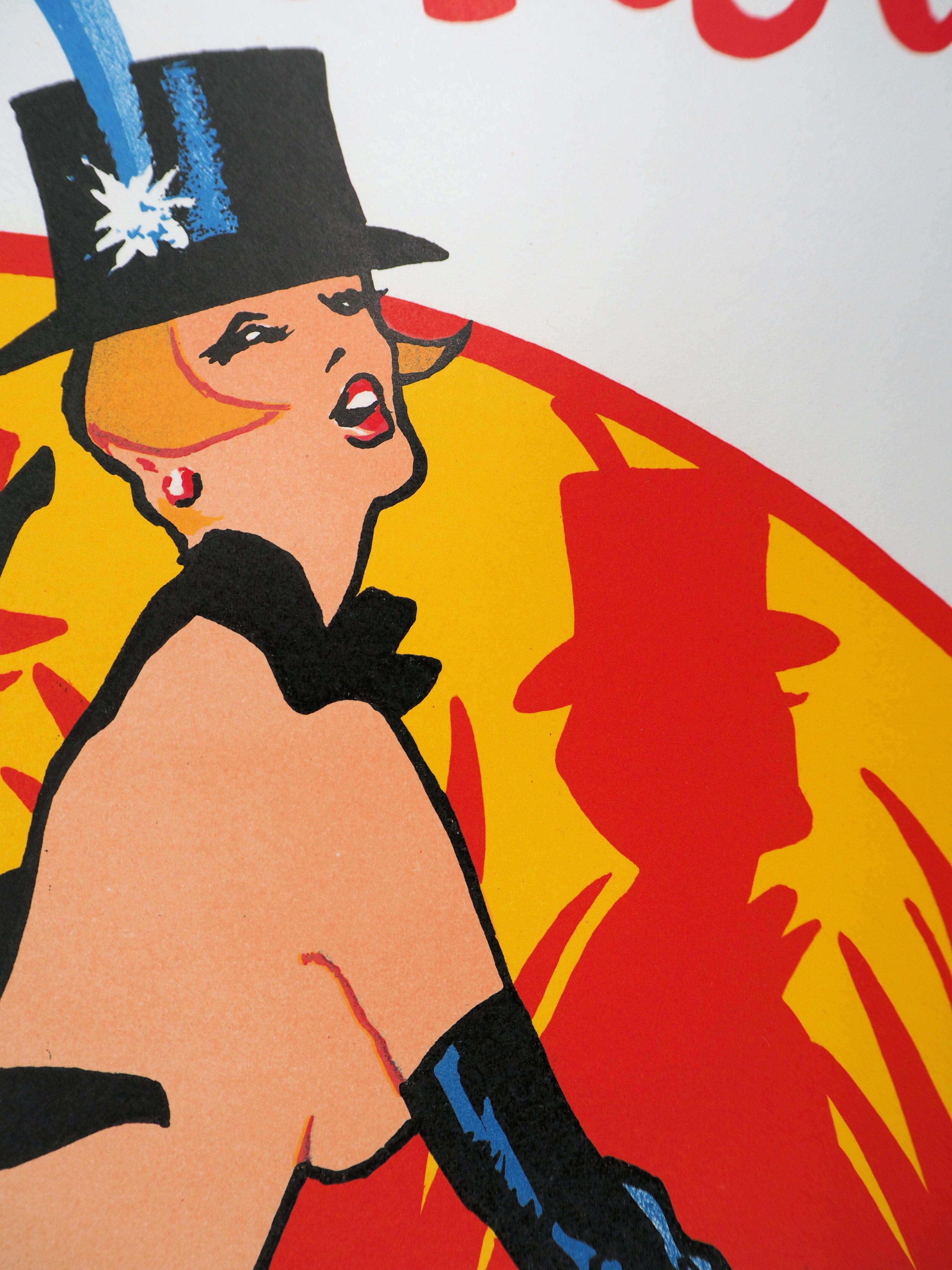 Paris Montmartre : Moulin Rouge - Original lithograph 3