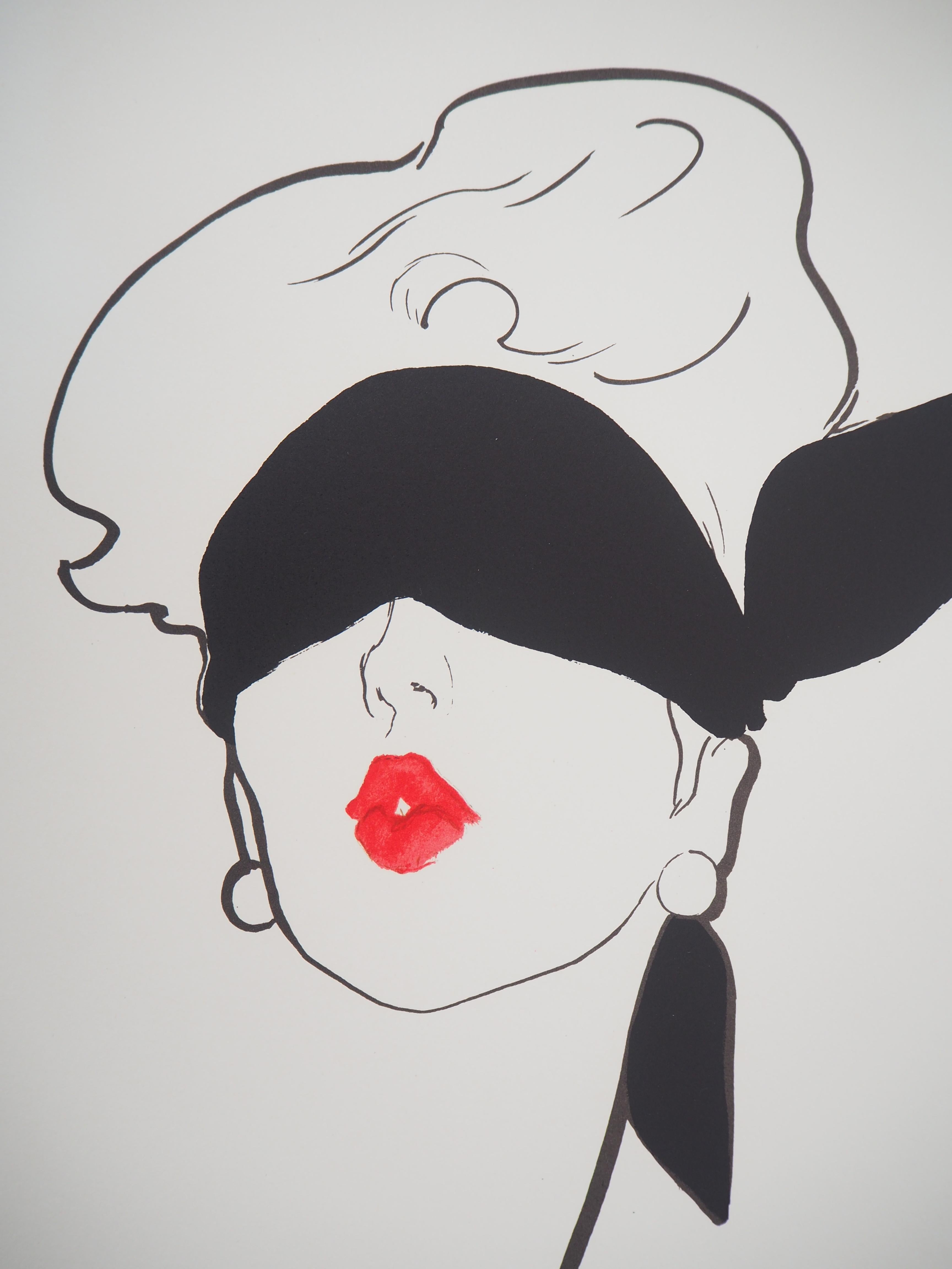 Rene GRUAU
Red Kiss

Original lithograph (Mourlot workshop)
Signed in pencil
Numbered in pencil / 250
On Arches vellum 56 x 42 cm (c. 22 x 17 in)
Authenticated with the blind stamp of Mourlot workshop

Very good condition 