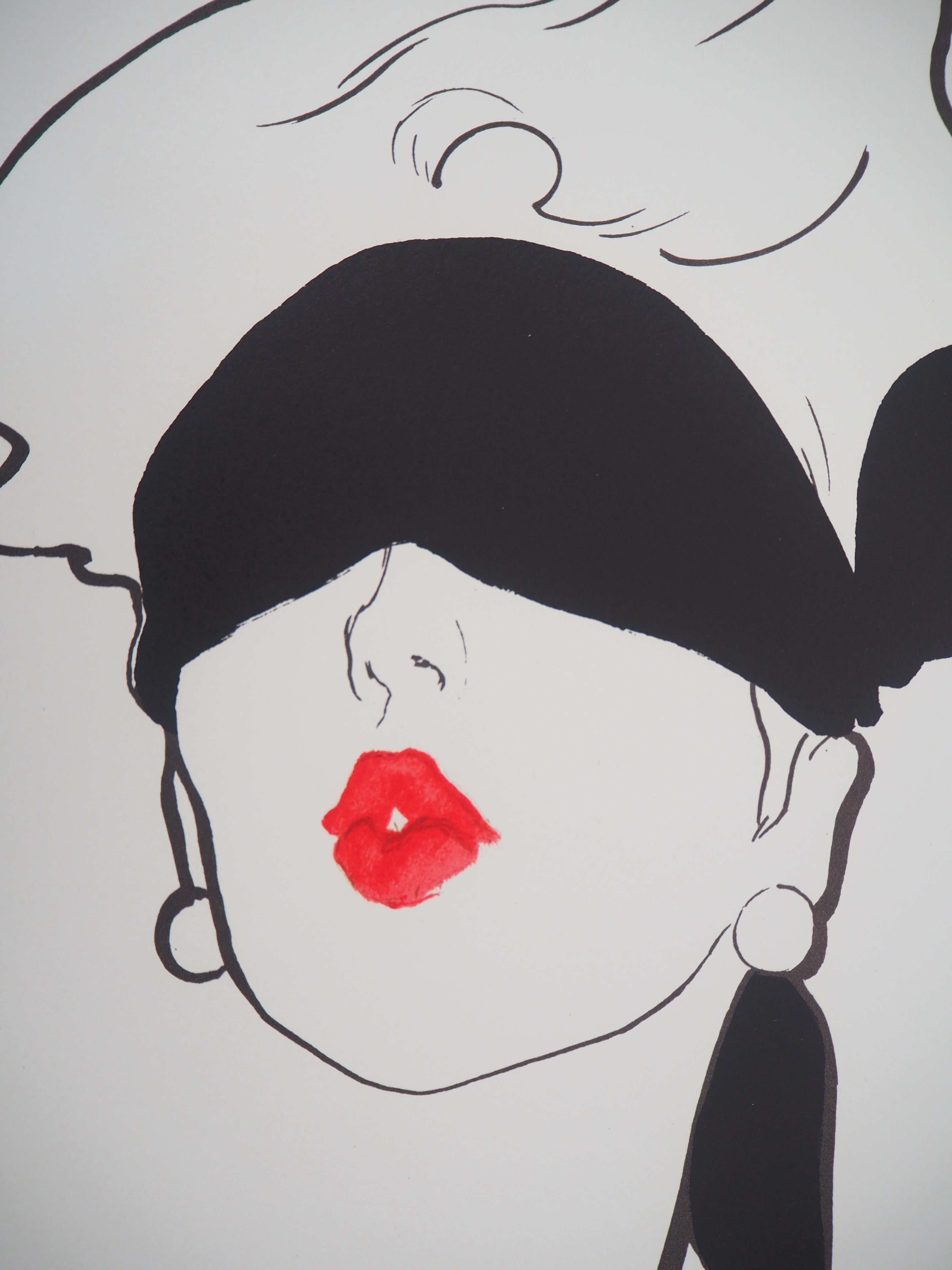 Red Kiss - Original lithograph, Handsigned (Mourlot) 1