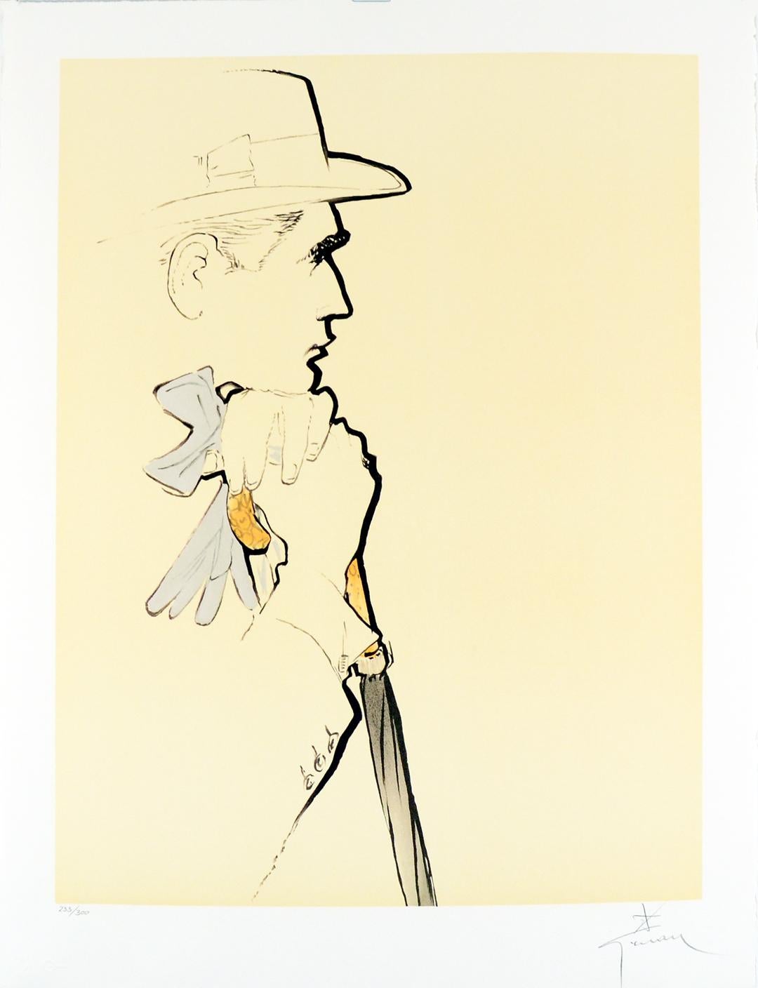 Rene Gruau (1909-2004) is one of the most recognized poster artists of the 21st Century. Gruau was a fashion illustrator whose exaggerated portrayal of fashion design through painting has had a lasting effect on the fashion industry. Gruau used