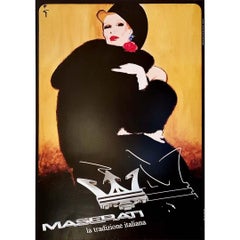 René Gruau - Maserati Donna IV - Fashion - Cars