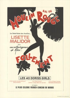 Rene Gruau „Moulin Rouge“ – Lithographie