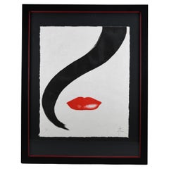 René Gruau Rouge Basier limited edition 29/300 lithograph