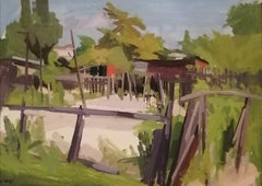 A garden at the Queue d'Arve, Geneva