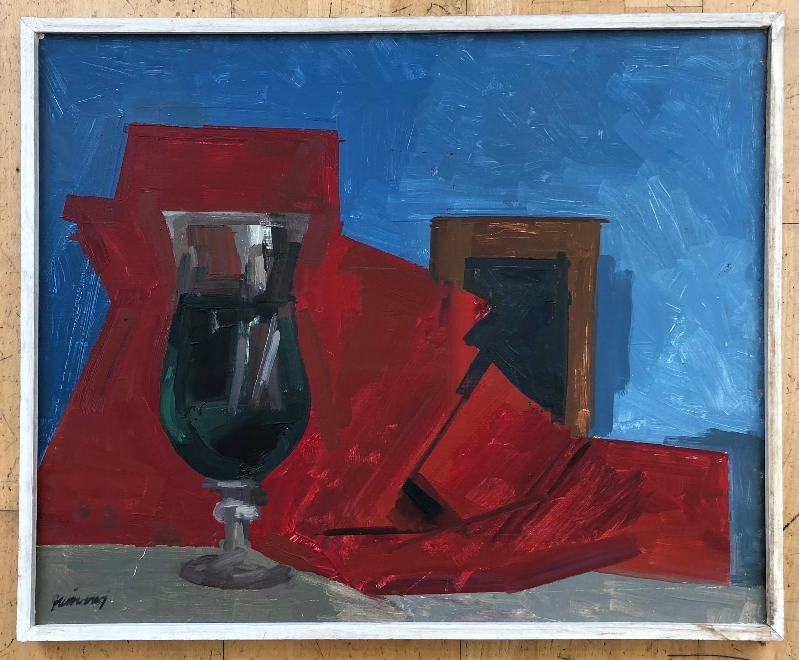 Cocktail glass - Painting by René Guinand